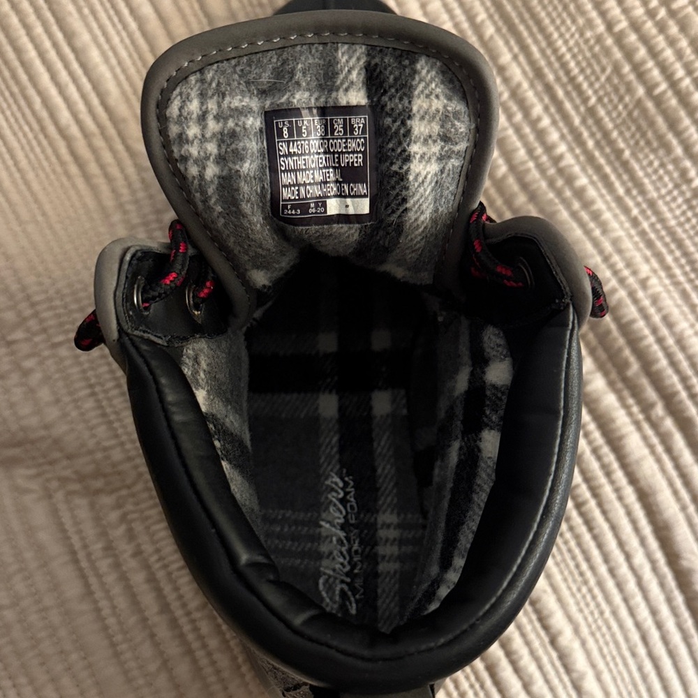 Navy and Gray Sketchers Women’s Rain Boots - Picture 3 of 5